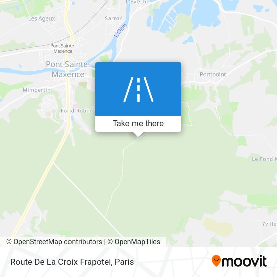 Route De La Croix Frapotel map