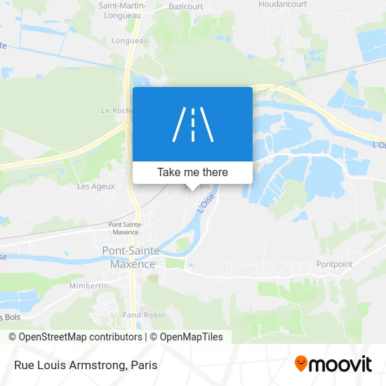Rue Louis Armstrong map