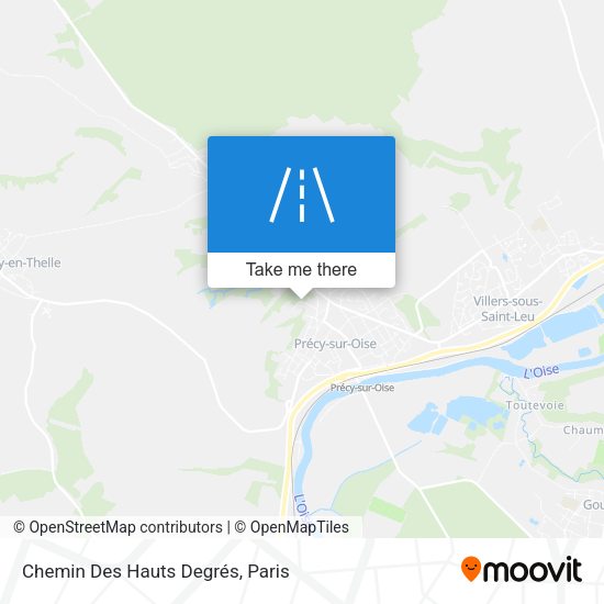 Chemin Des Hauts Degrés map