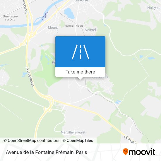 Avenue de la Fontaine Frémain map
