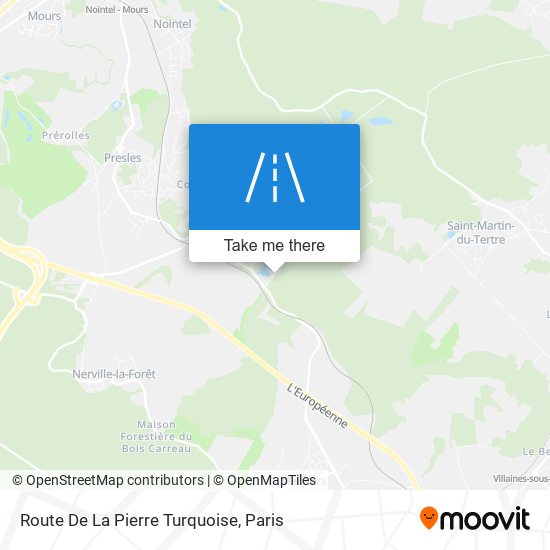 Route De La Pierre Turquoise map
