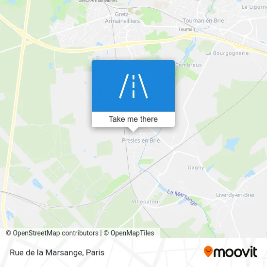 Rue de la Marsange map