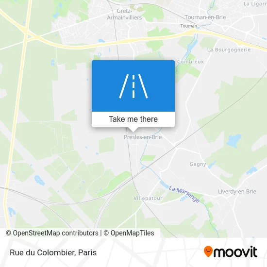 Mapa Rue du Colombier