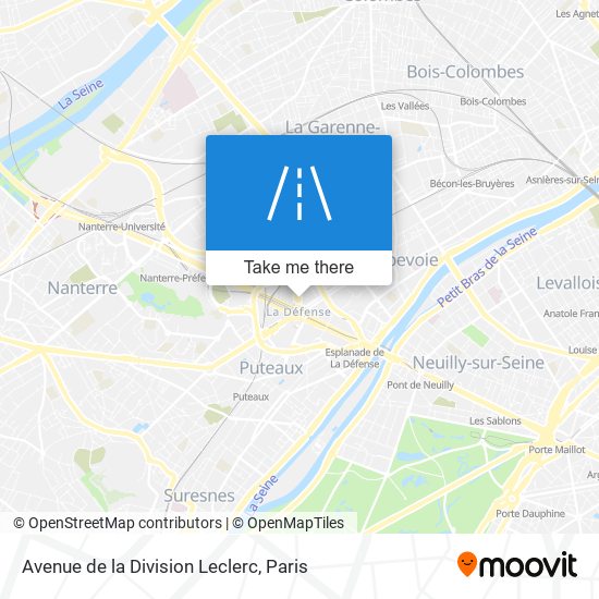 Avenue de la Division Leclerc map