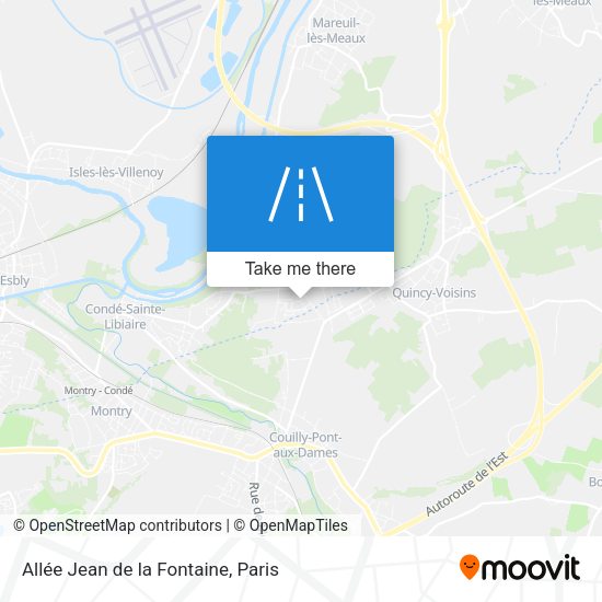 Allée Jean de la Fontaine map