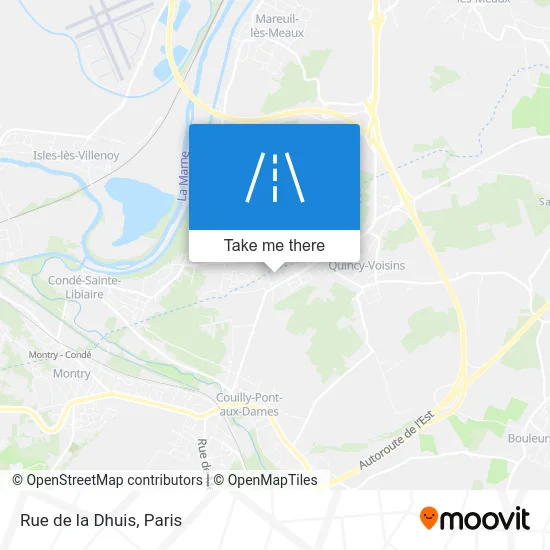 Rue de la Dhuis map