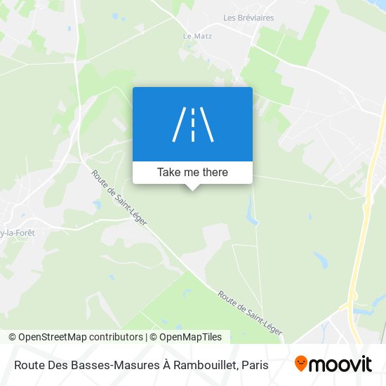 Route Des Basses-Masures À Rambouillet map