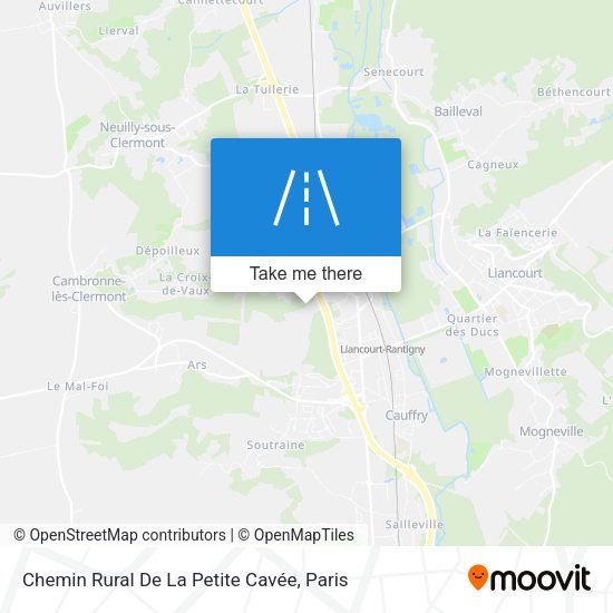 Chemin Rural De La Petite Cavée map