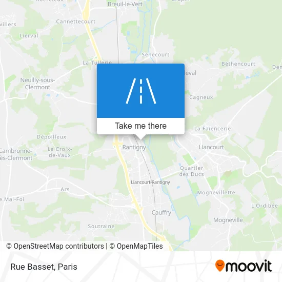 Rue Basset map