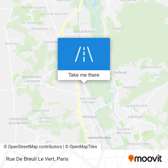 Rue De Breuil Le Vert map