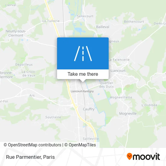 Mapa Rue Parmentier