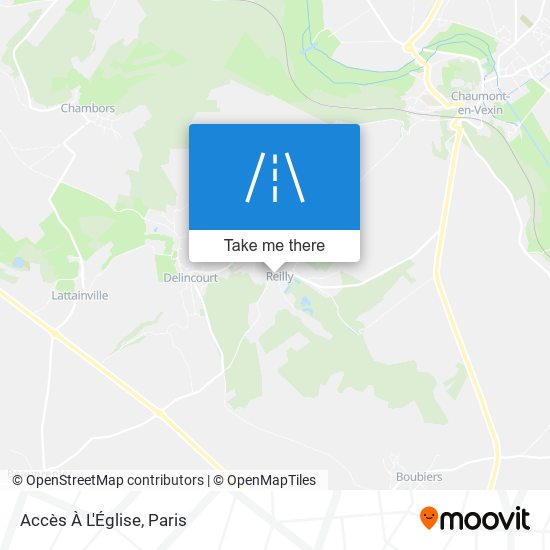 Accès À L'Église map