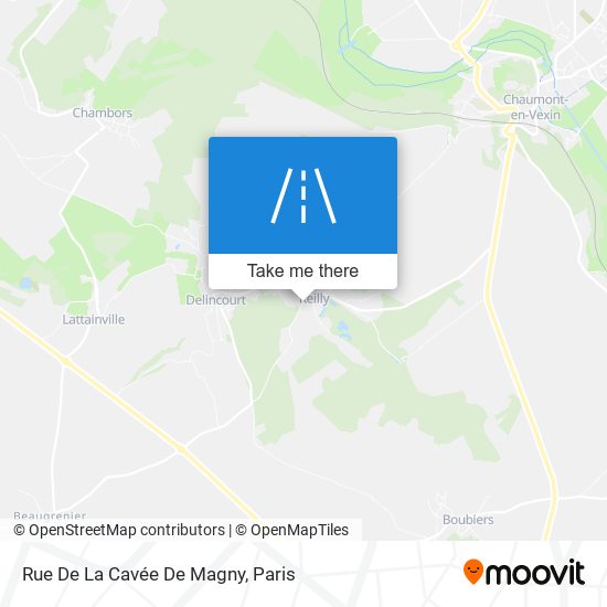 Rue De La Cavée De Magny map