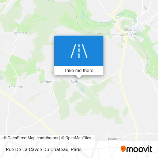 Rue De La Cavée Du Château map