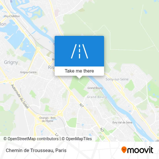 Chemin de Trousseau map