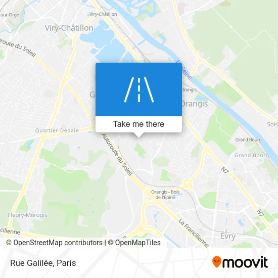 Rue Galilée map