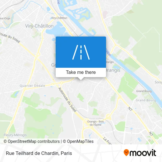 Rue Teilhard de Chardin map