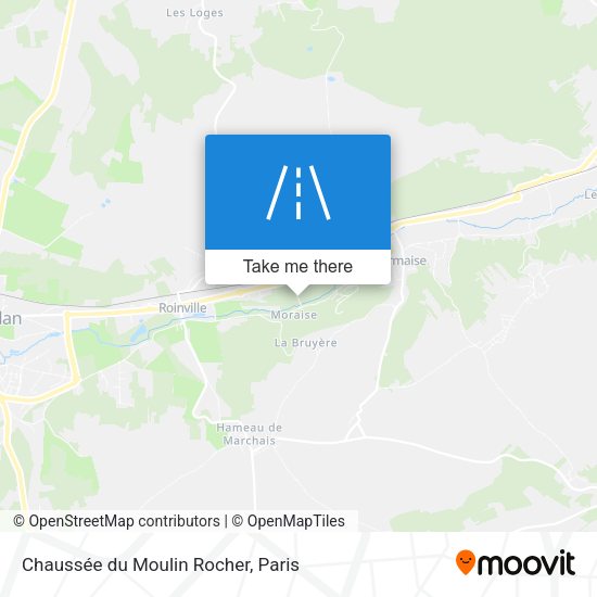 Chaussée du Moulin Rocher map
