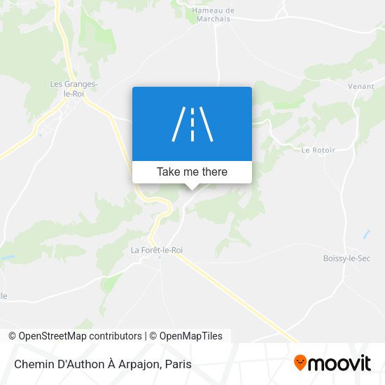 Chemin D'Authon À Arpajon map