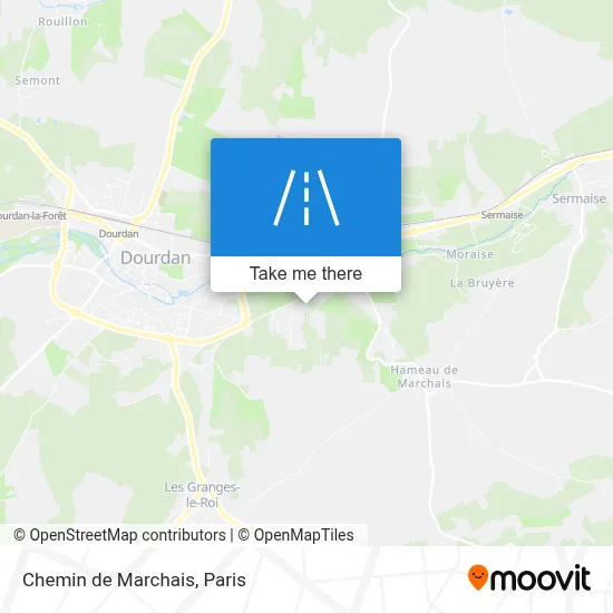 Chemin de Marchais map