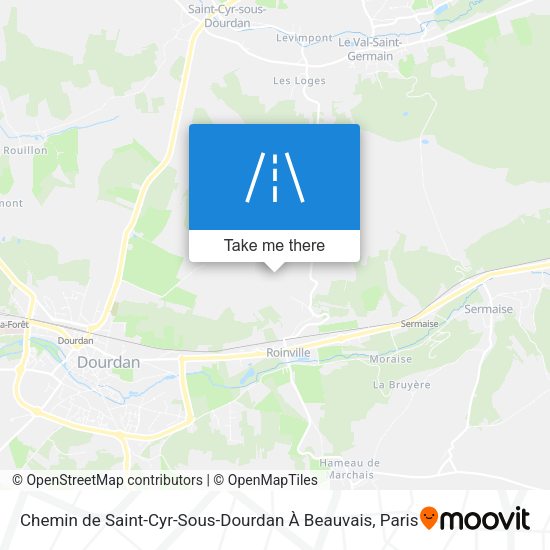 Chemin de Saint-Cyr-Sous-Dourdan À Beauvais map