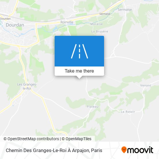 Mapa Chemin Des Granges-Le-Roi À Arpajon