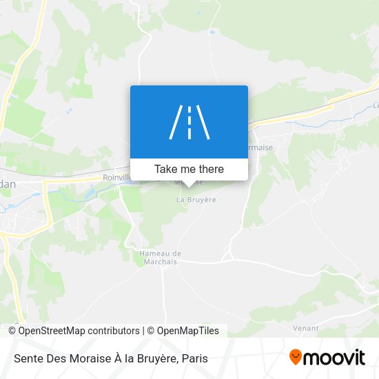 Sente Des Moraise À la Bruyère map