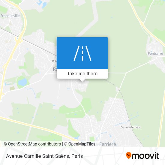 Avenue Camille Saint-Saëns map