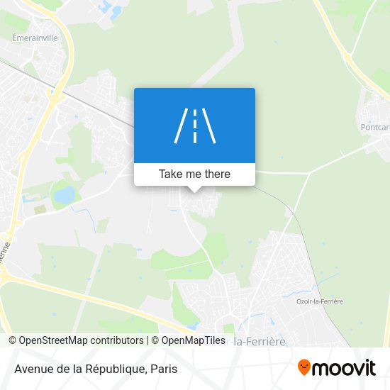 Avenue de la République map