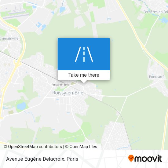 Avenue Eugène Delacroix map