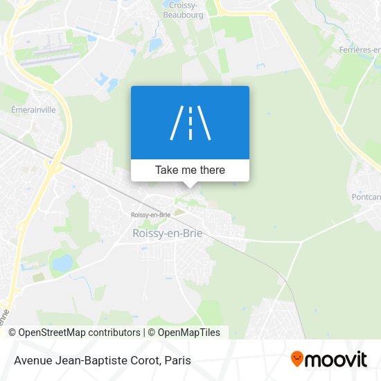 Avenue Jean-Baptiste Corot map