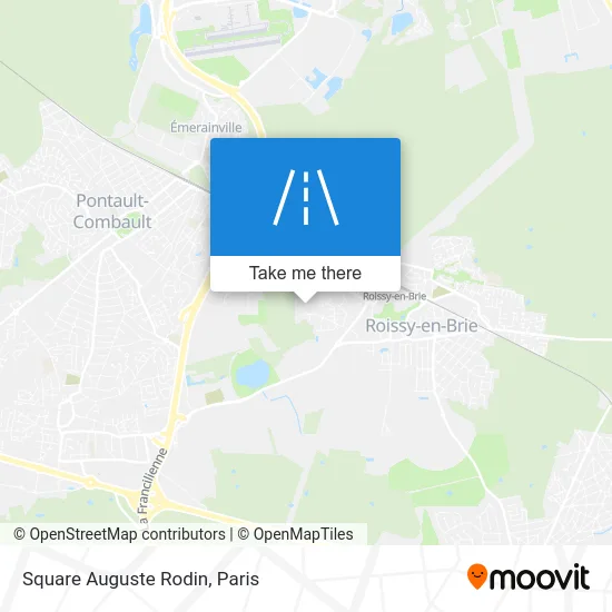 Square Auguste Rodin map