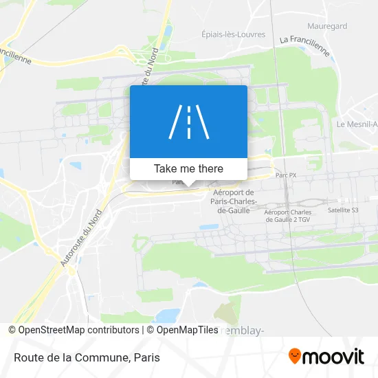 Route de la Commune map