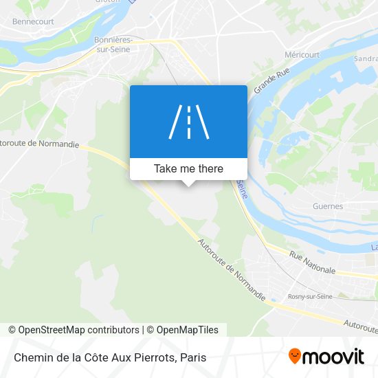 Chemin de la Côte Aux Pierrots map