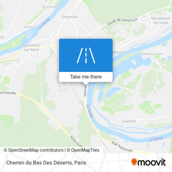 Chemin du Bas Des Déserts map
