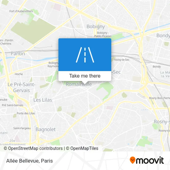 Allée Bellevue map