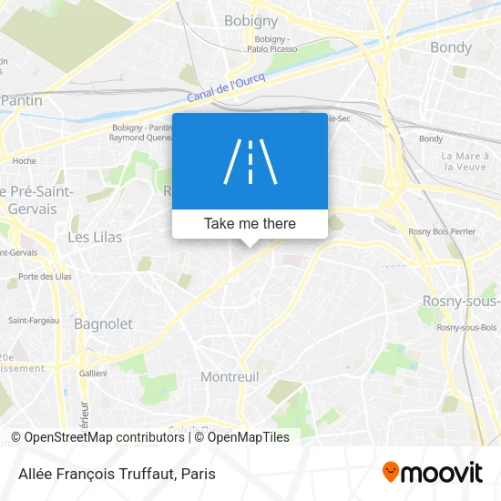 Allée François Truffaut map