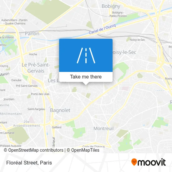 Rue Floréal map