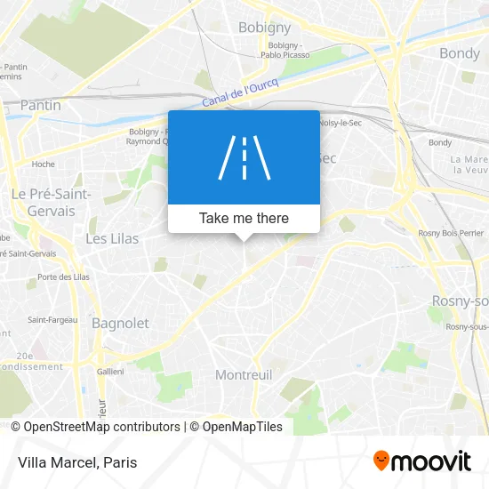 Villa Marcel map