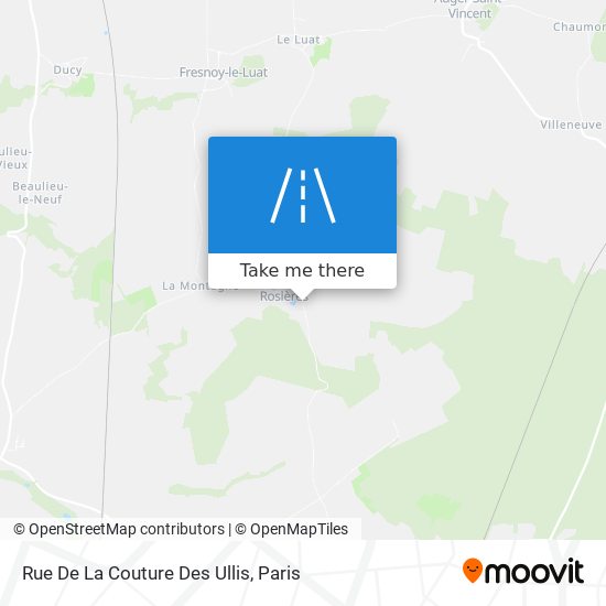 Rue De La Couture Des Ullis map