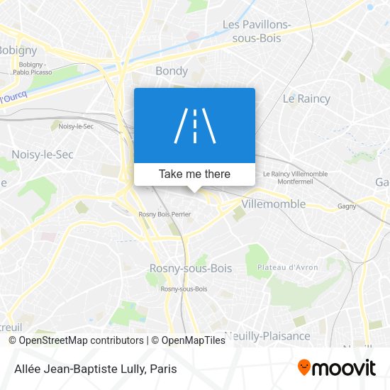 Allée Jean-Baptiste Lully map