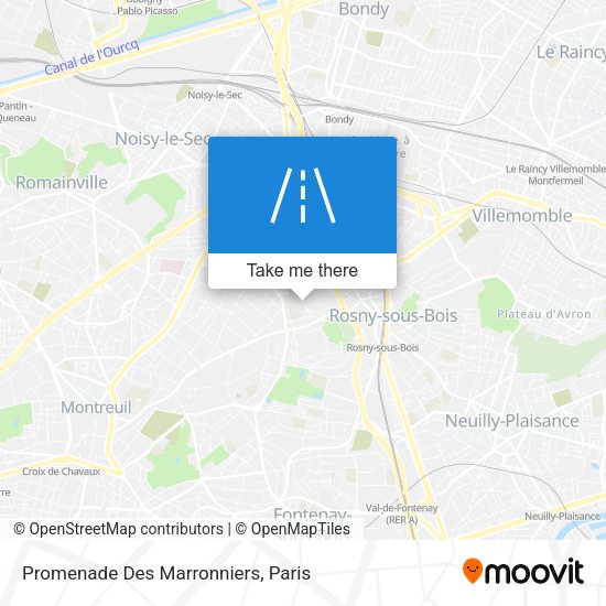 Promenade Des Marronniers map