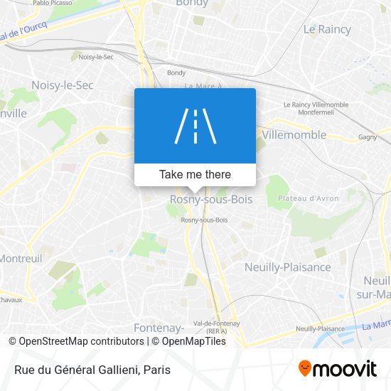 Rue du Général Gallieni map