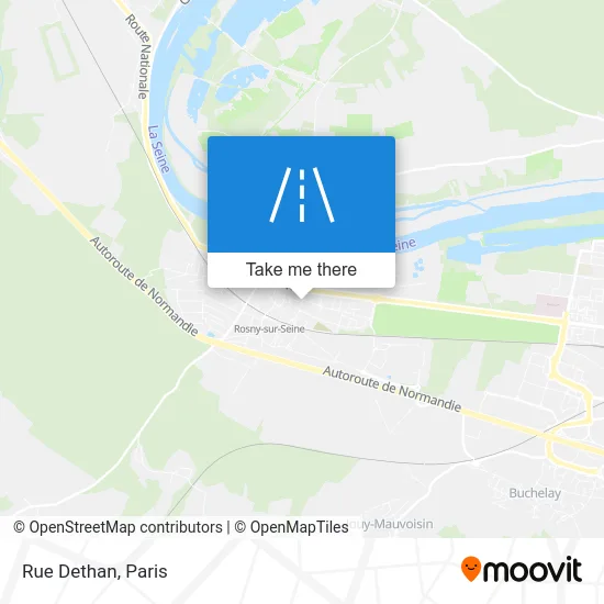 Rue Dethan map