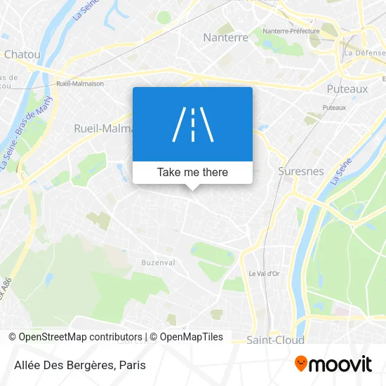 Allée Des Bergères map