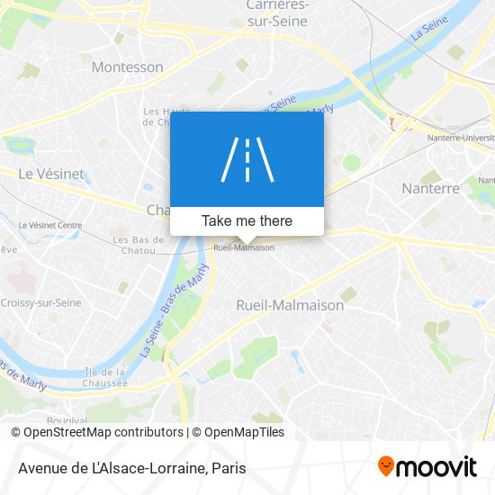 Mapa Avenue de L'Alsace-Lorraine