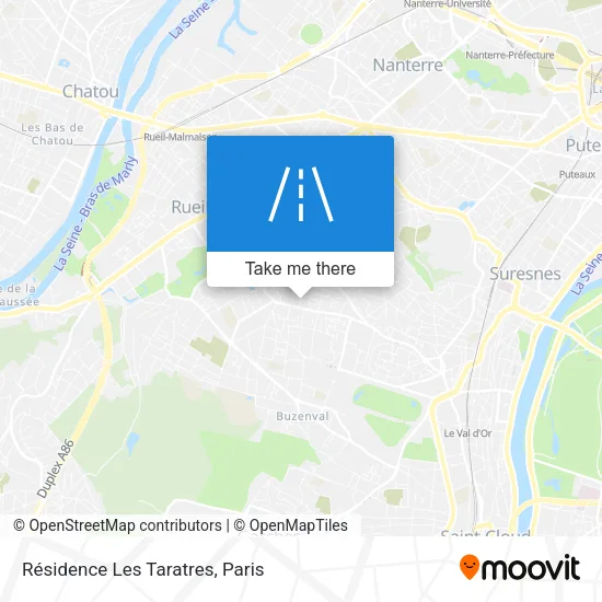 Résidence Les Taratres map