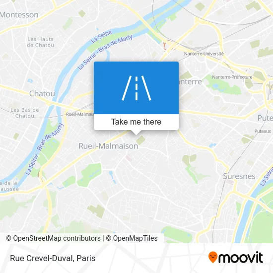 Rue Crevel-Duval map