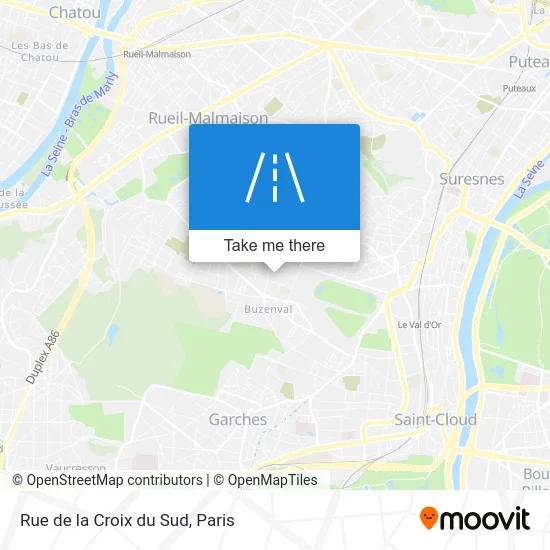 Rue de la Croix du Sud map