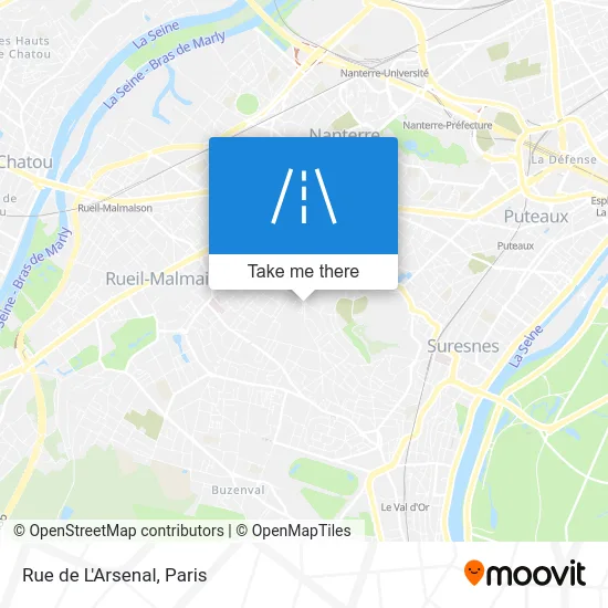 Rue de L'Arsenal map
